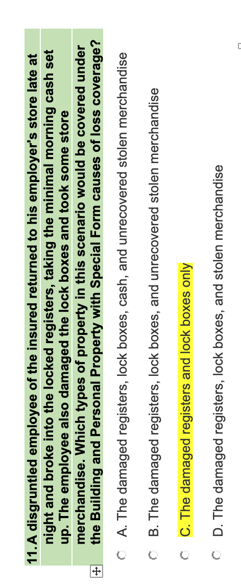 15. Which one of the following is excluded in the