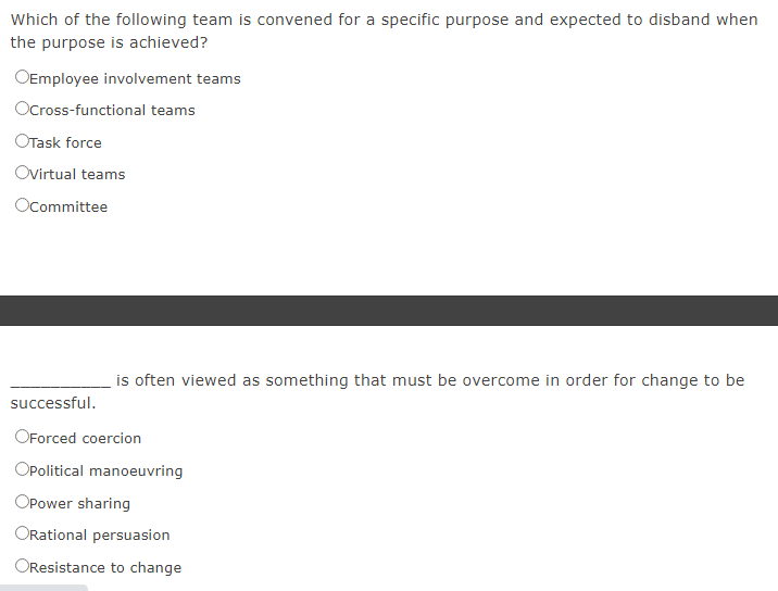 Which of the following team is convened for a