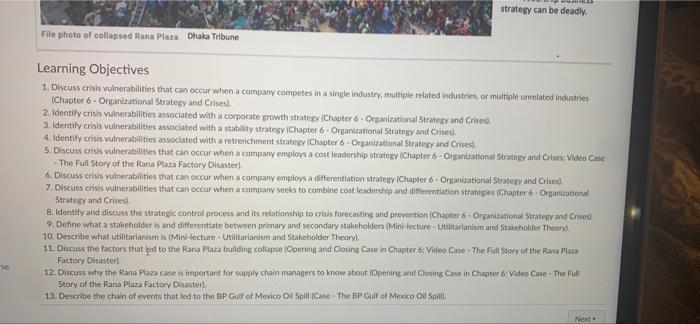 strategy can be deadly. File photo of collapsed