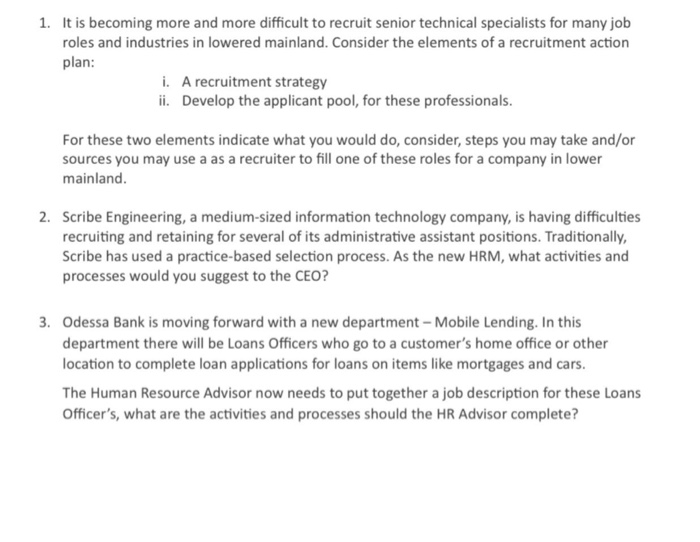 Answer 3rd question only (describe in 15-20