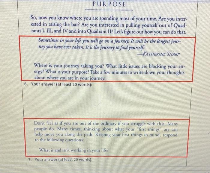 During the next week, keep track of how you are