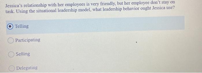 Jessica's relationship with her employees is very