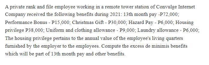 A private rank and file employee working in a