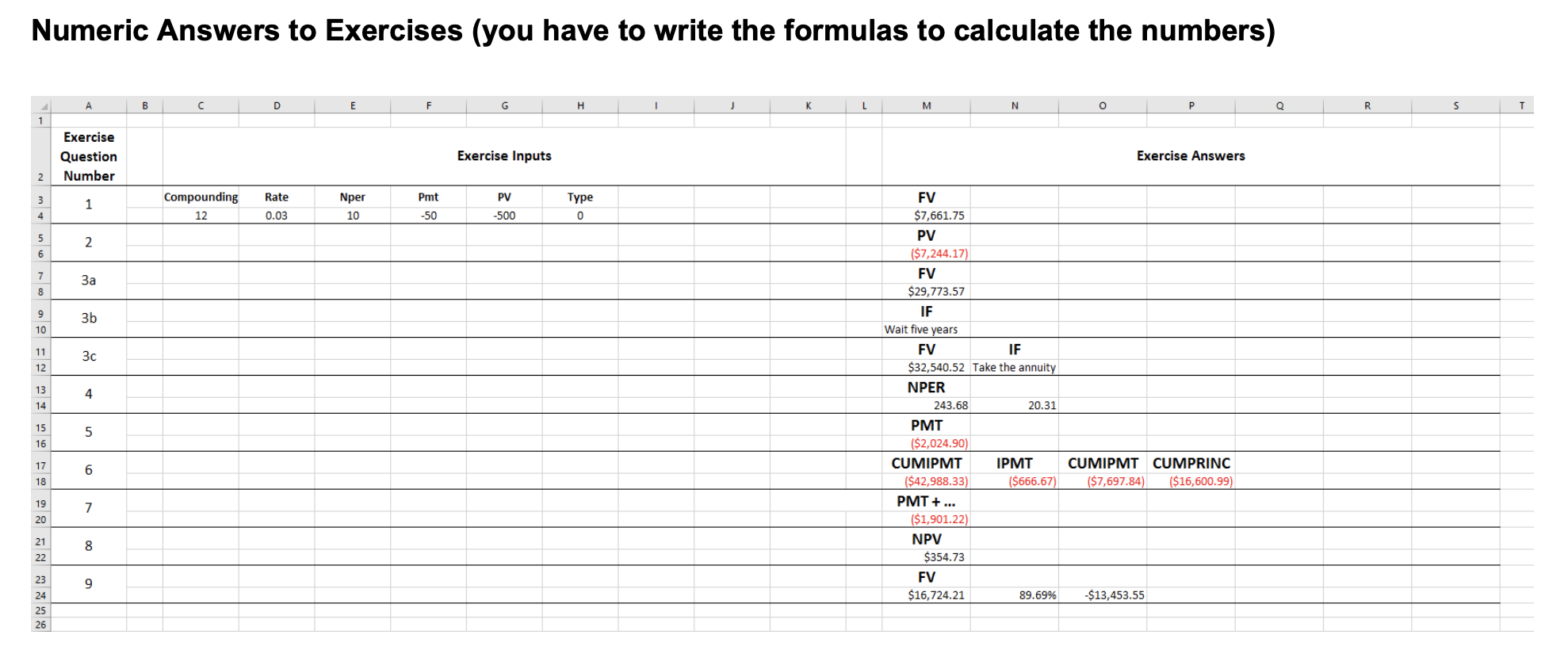 instructions: Create a new Excel workbook with a
