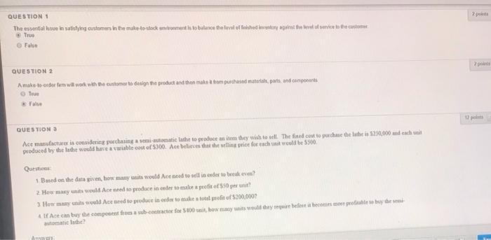 QUESTION 1 2 2 The essential town in solutying