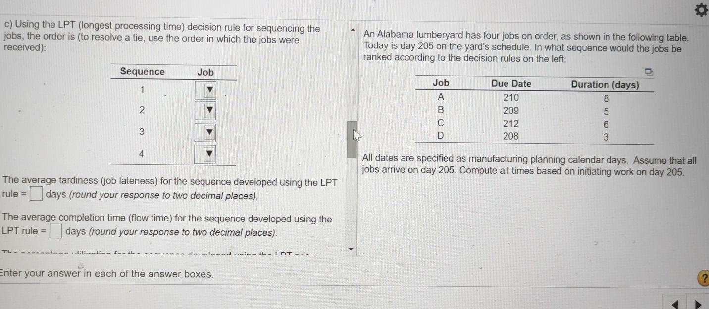 a) Using the FCFS (first come, first served)