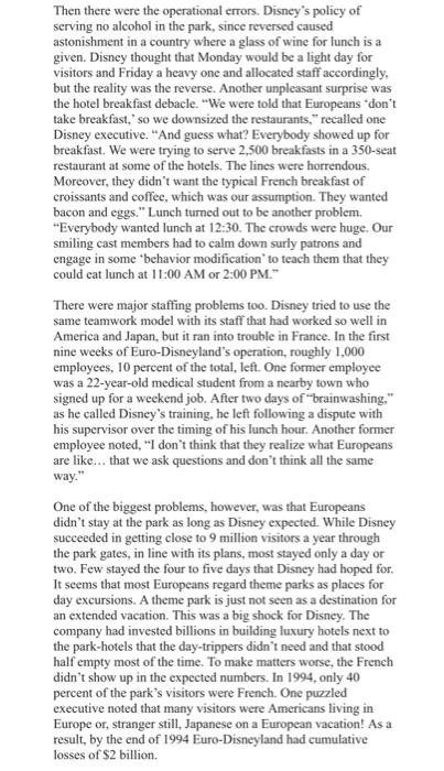 Until 1992, the Walt Disney Company had