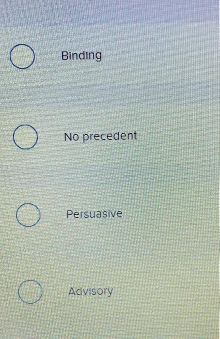 Trial courts create what type of precedent?