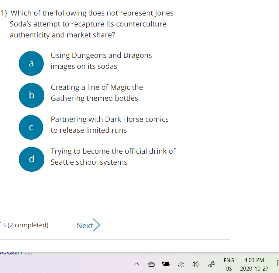 1) Which of the following does not represent