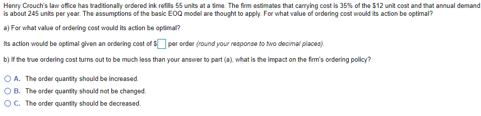 Henry Crouch's law office has traditionally