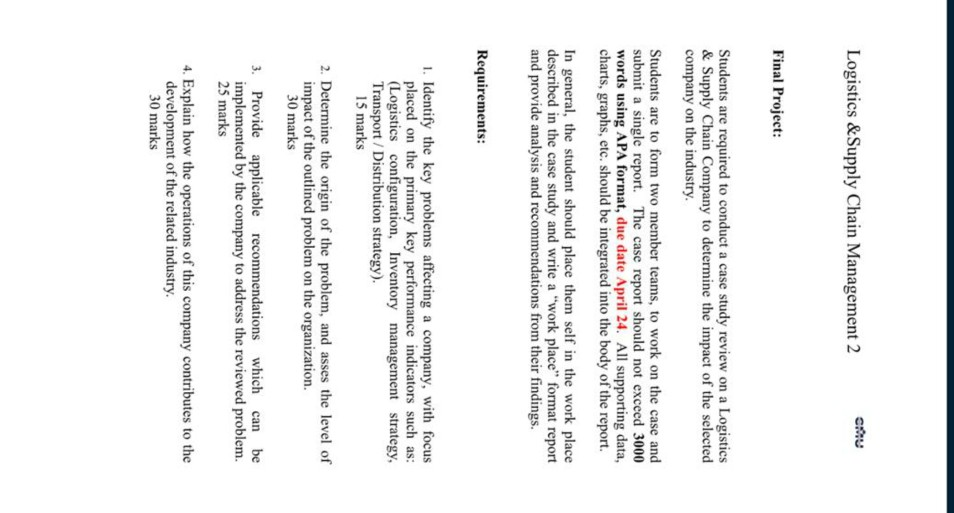 Logistics & Supply Chain Management 2 othy Final