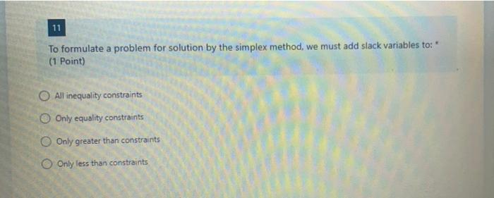 11 To formulate a problem for solution by the