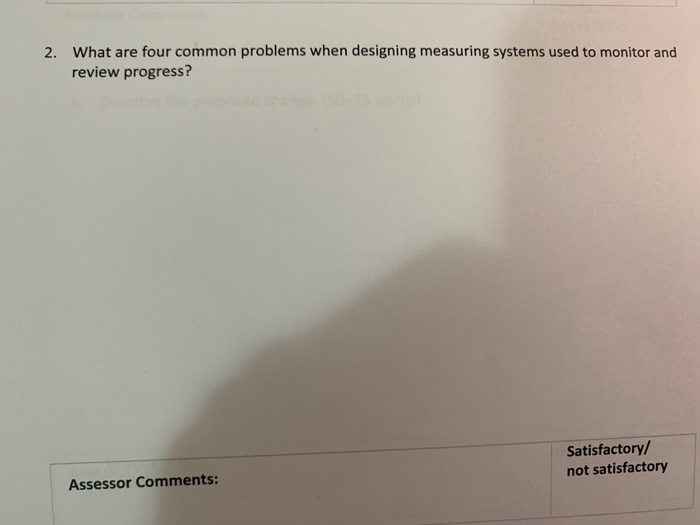 2. What are four common problems when designing