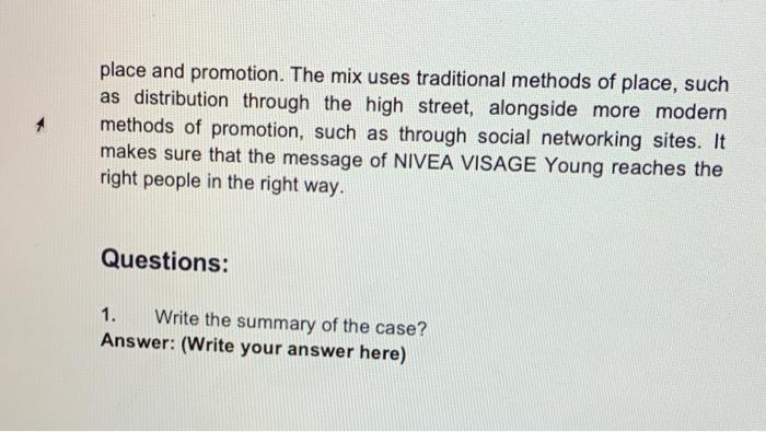 3. CASE STUDY Read the following Case Study and