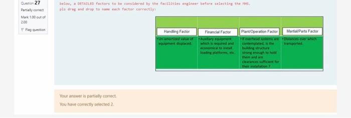 Q27. The question is partially correct, so