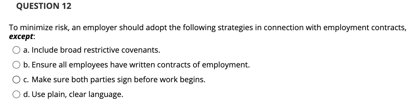 QUESTION 10 Which of the following is not a