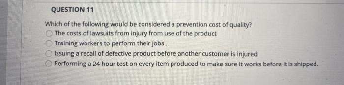 QUESTION 6 Which of the types of inventory is