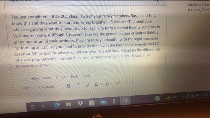 Attempt dues Mar 8 Hours, 52 M You just completed