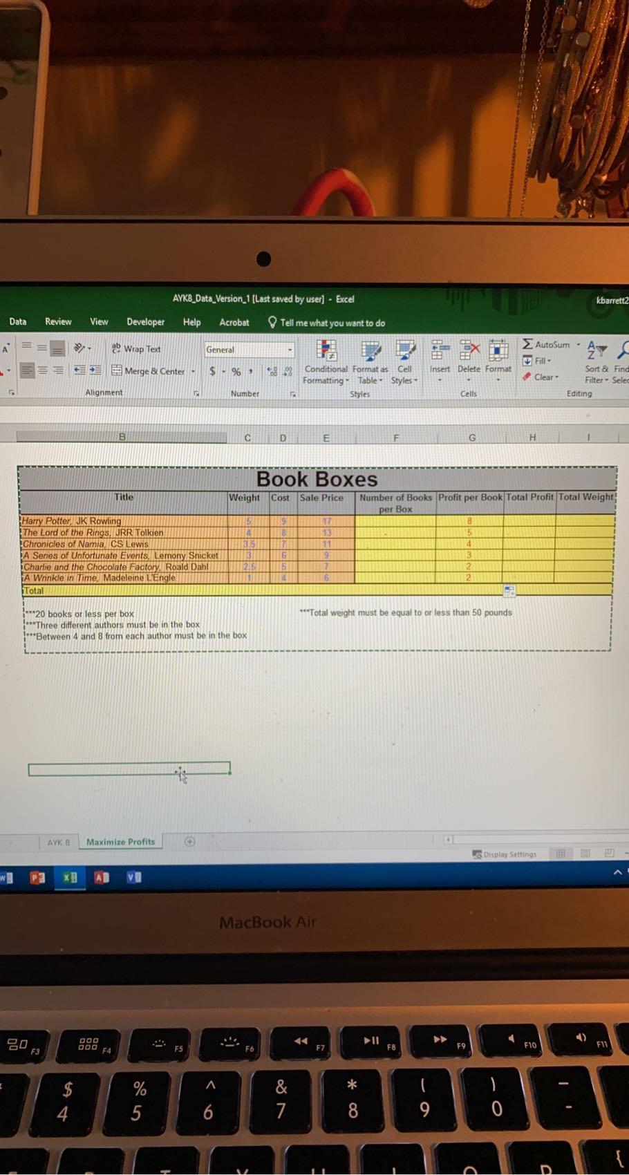 AYK8_Data_Version 1 [Last saved by user] - Excel
