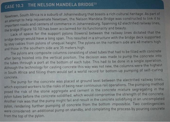 CASE 10.3 THE NELSON MANDELA BRIDGE 33 Newtown,