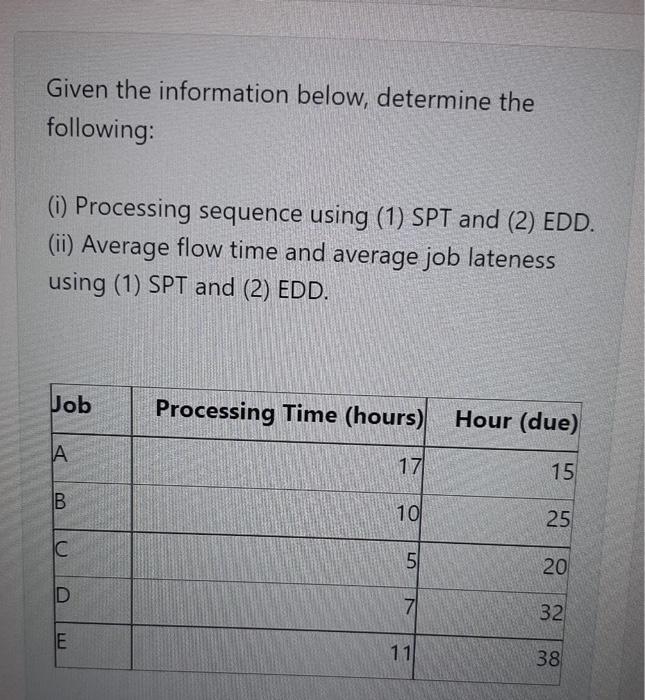 please give full answer Given the information