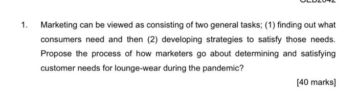 800 words pls thanks 1. Marketing can be viewed