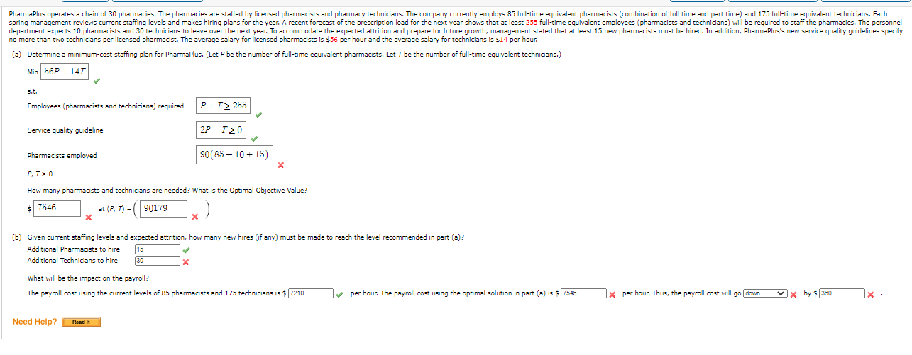 Could someone provide the correct answers for the