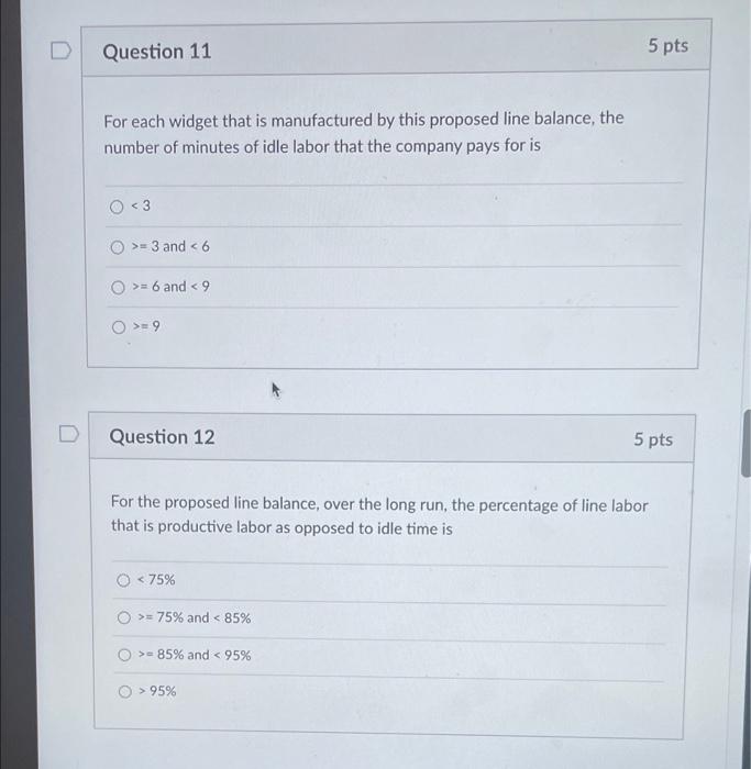 For the next 9 questions consider the following