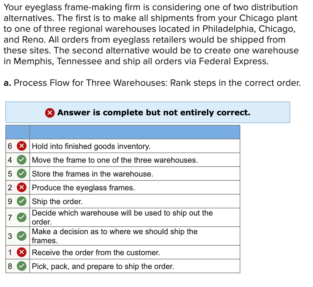 Your eyeglass frame-making firm is considering