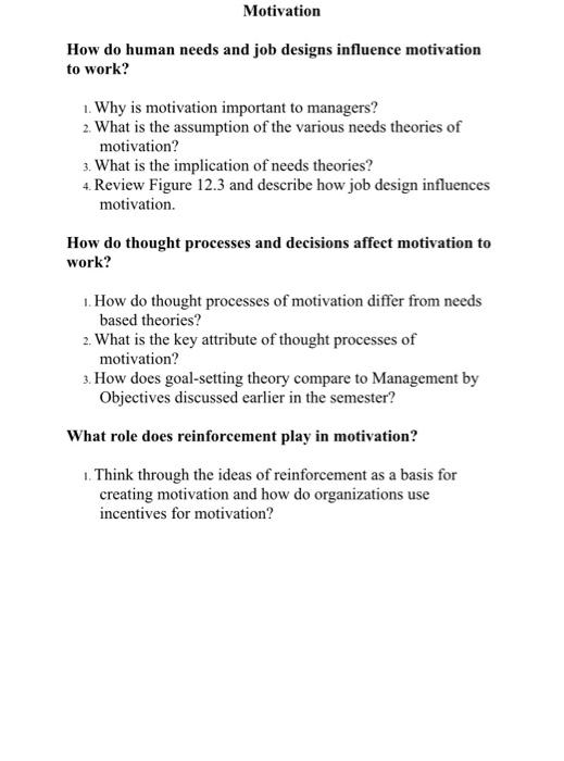 question 4 can be skipped! Motivation How do