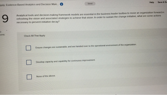 pply: Evidence-Based Analytics and Decision