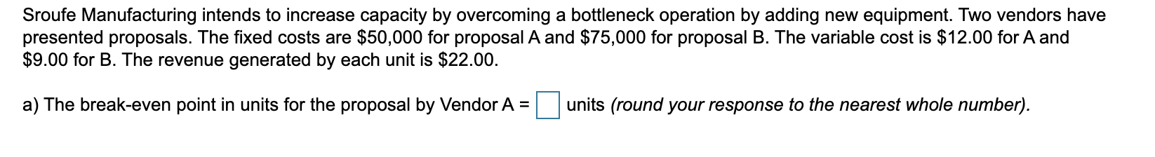 Sroufe Manufacturing intends to increase capacity