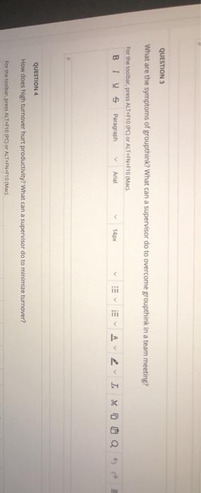 QUESTION 1 Why is it important for supervisors