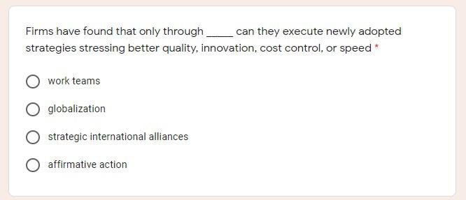 Firms have found that only through can they