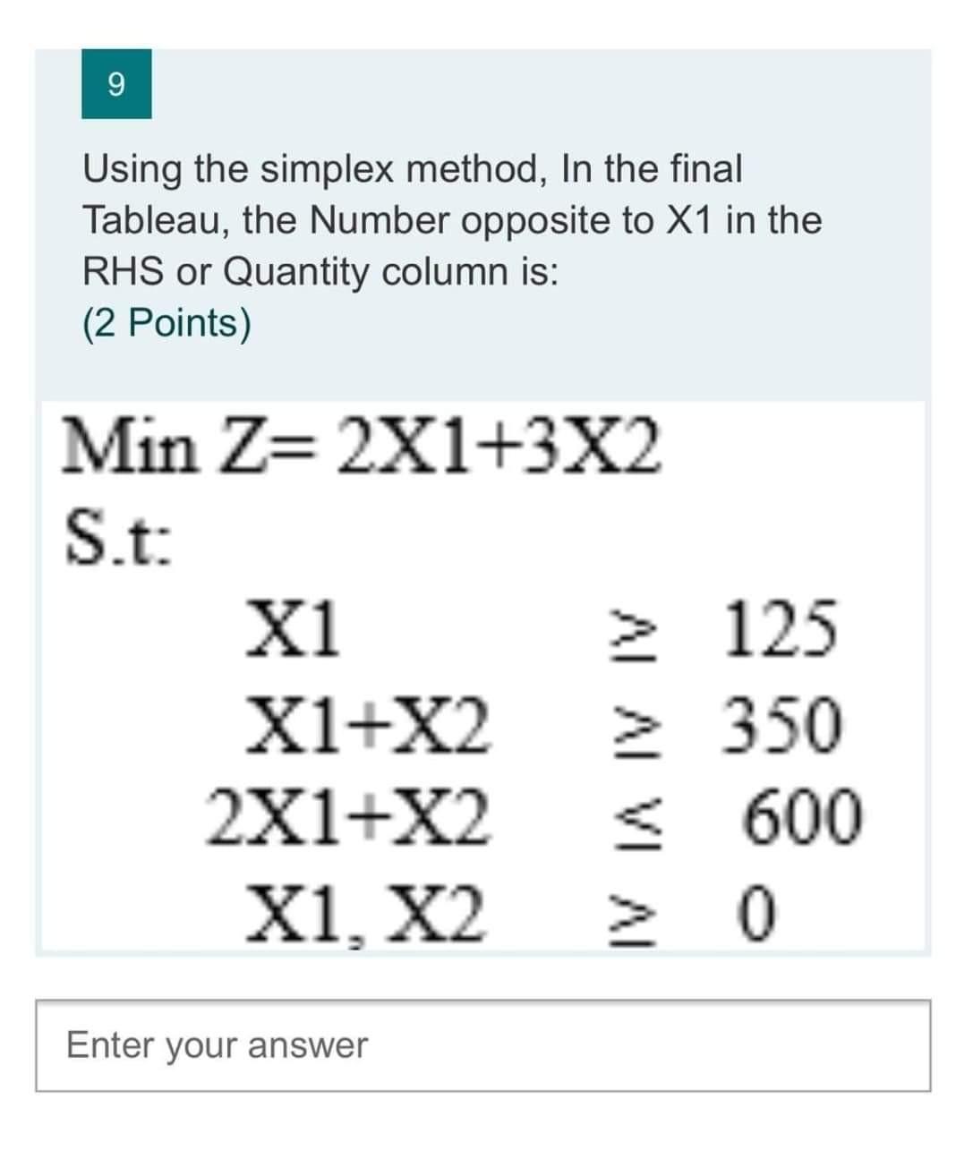 Faster please 9 Using the simplex method, In the