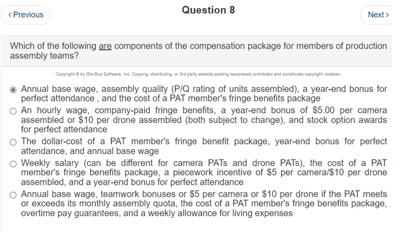 The answer I selected above is wrong please help