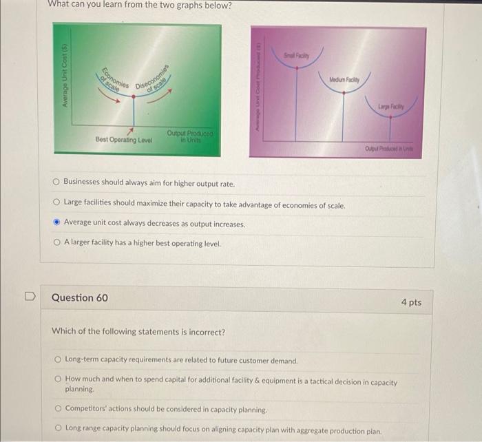 59,60 What can you learn from the two graphs