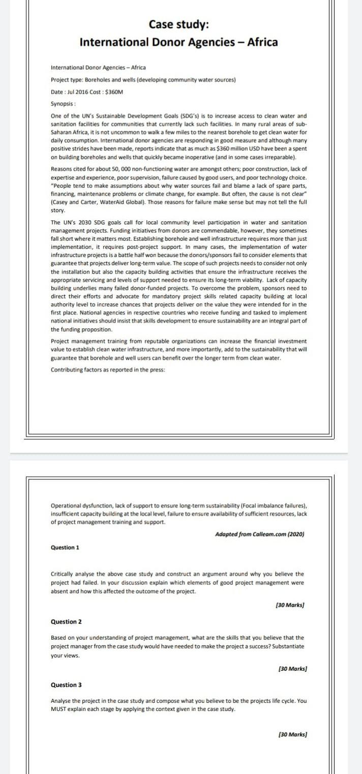 project management Please indicate your source of