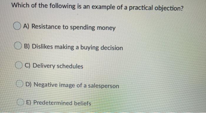 Which of the following is an example of a