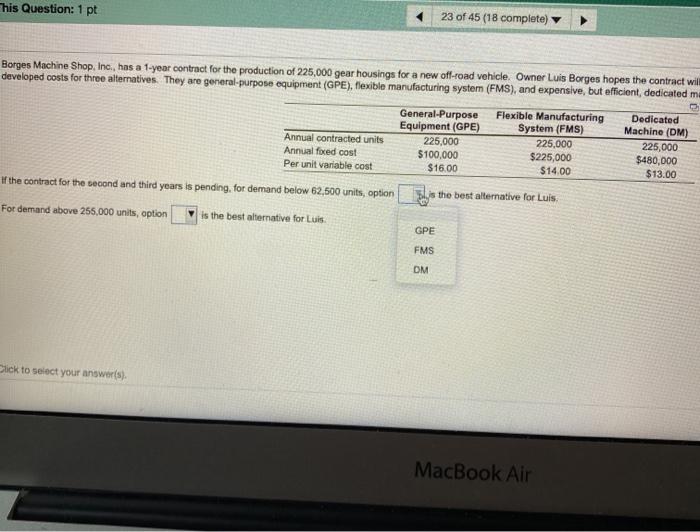 Borges Machine Shop the year contract for the