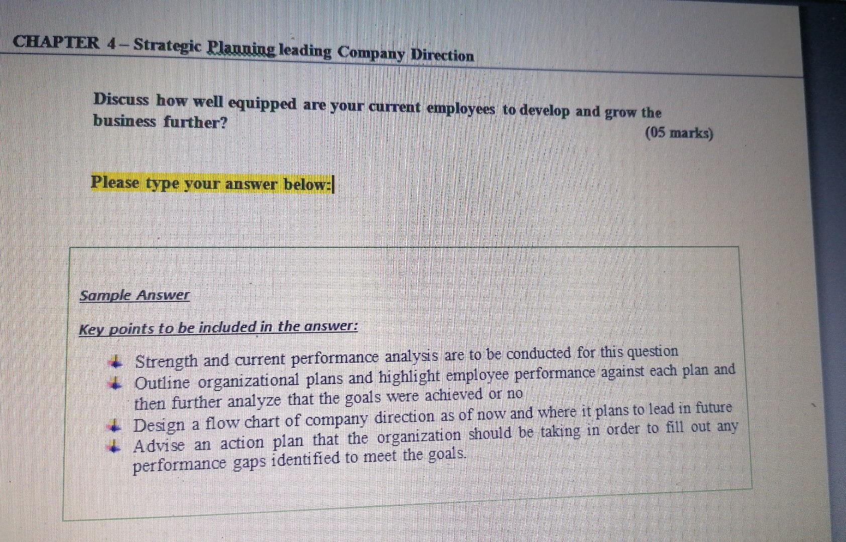 CHAPTER 4-Strategic Planning leading Company