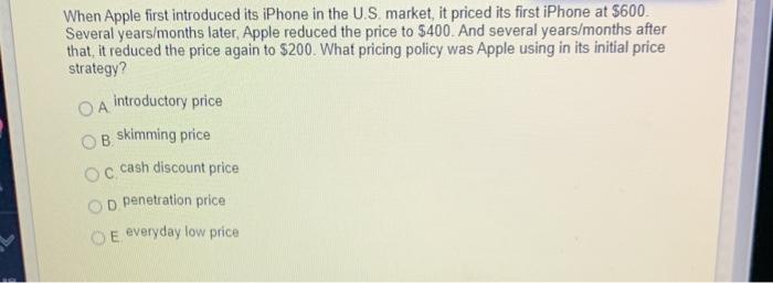 When Apple first introduced its iPhone in the US