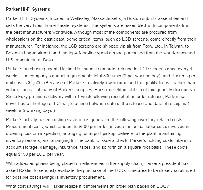 Parker Hi-Fi Systems Parker Hi-Fi Systems,