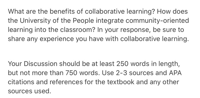 What are the benefits of collaborative learning?