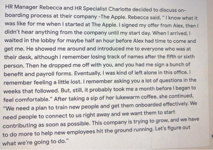 HR Manager Rebecca and HR Specialist Charlotte