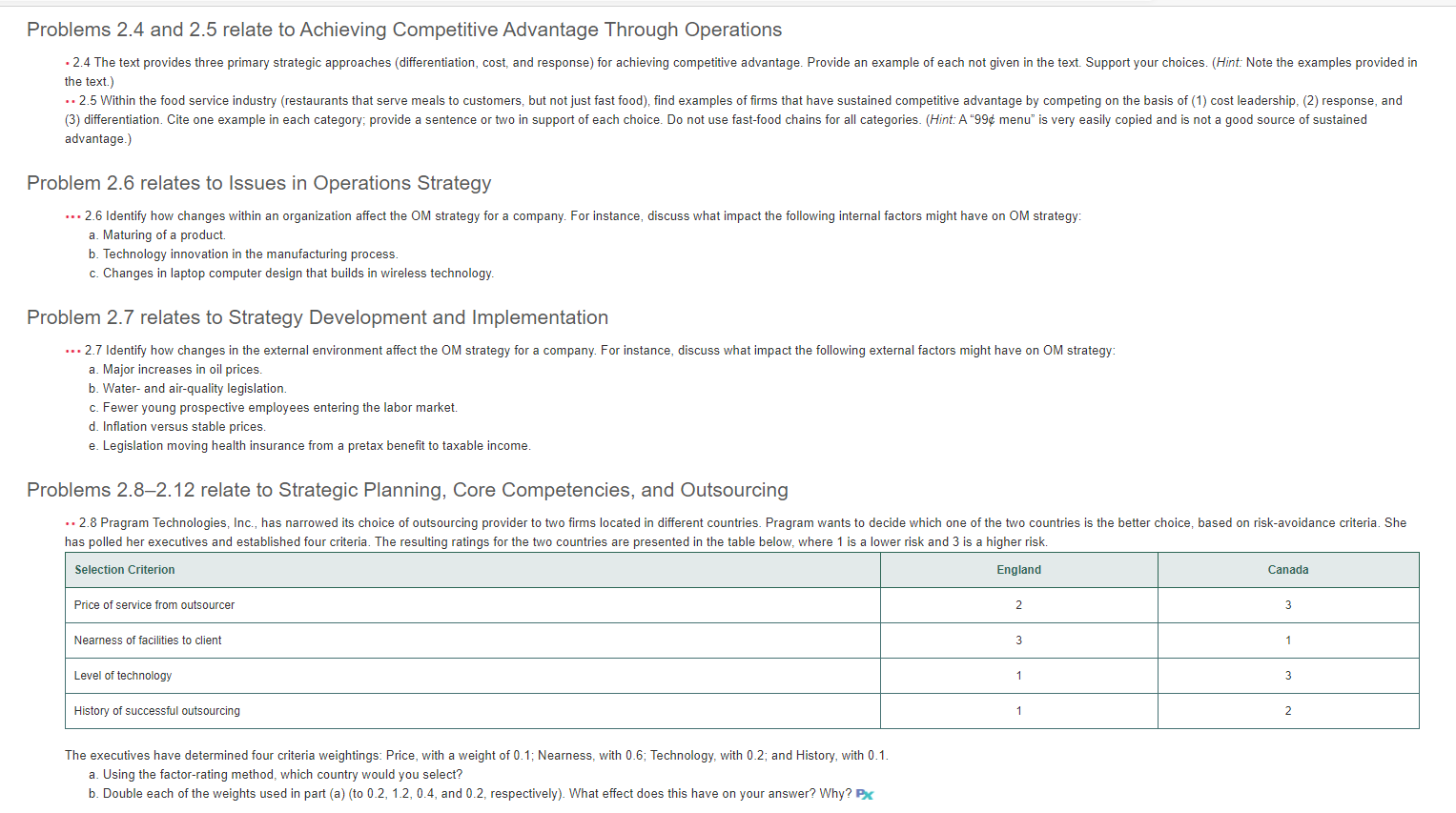 Please do 2.4 2.7 Problems 2.4 and 2.5 relate to