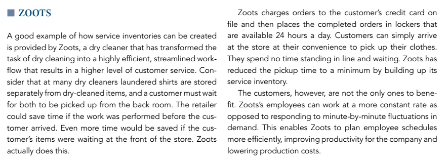 2. Provide two examples of a service you recently