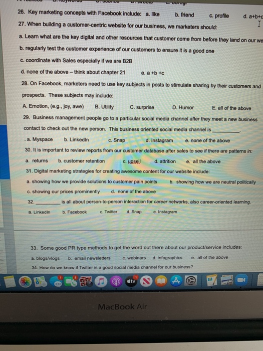 Swy I 26. Key marketing concepts with Facebook