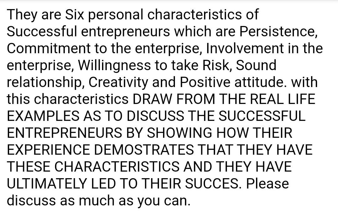 guidelines: Make a real life example of the