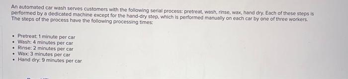 An automated car wash serves customers with the